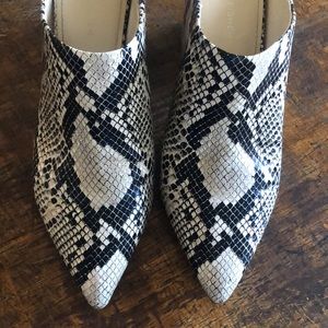Marc Fisher Faux Snake Mule